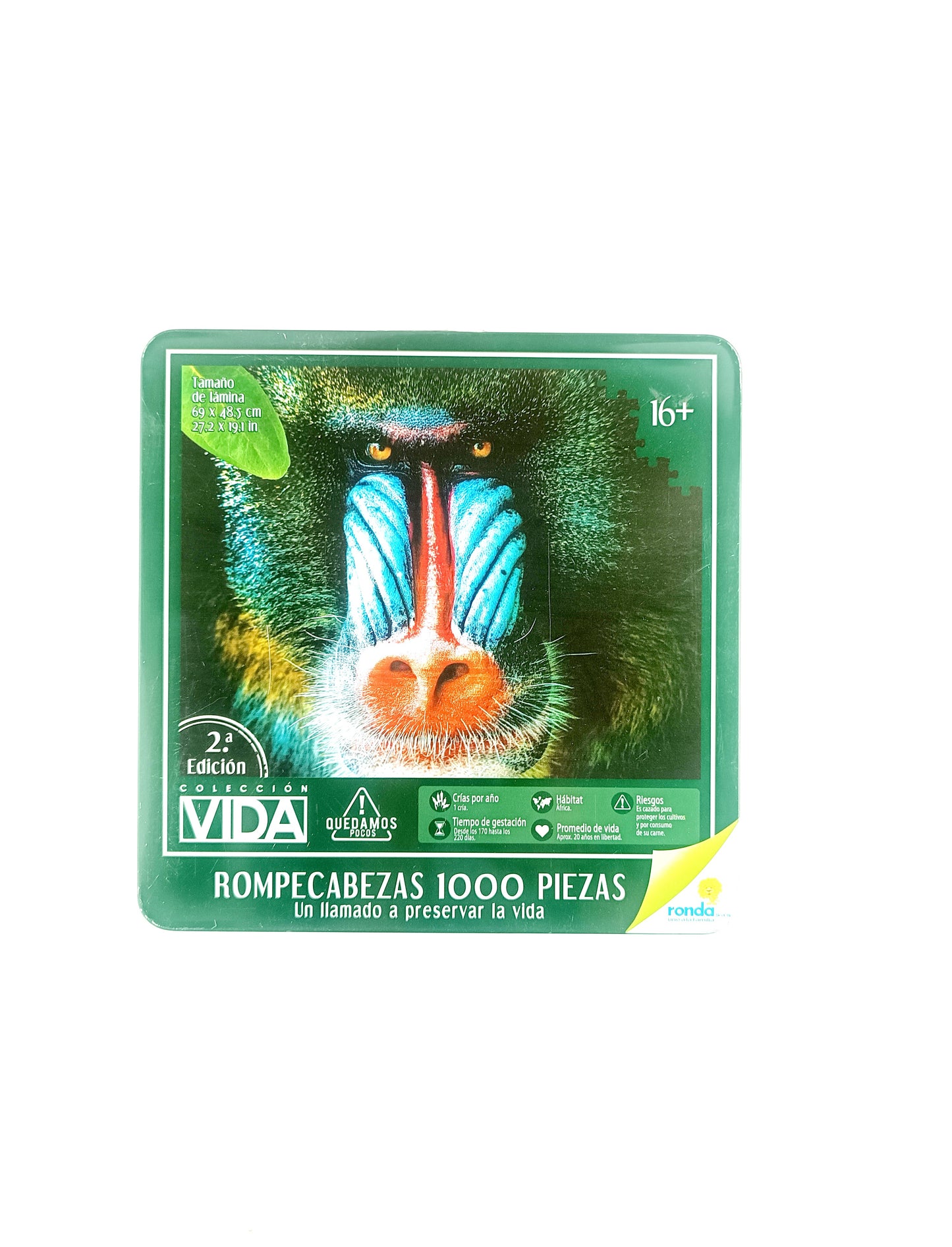 Rompecabezas 1000 piezas colección vida mandril by Varios
