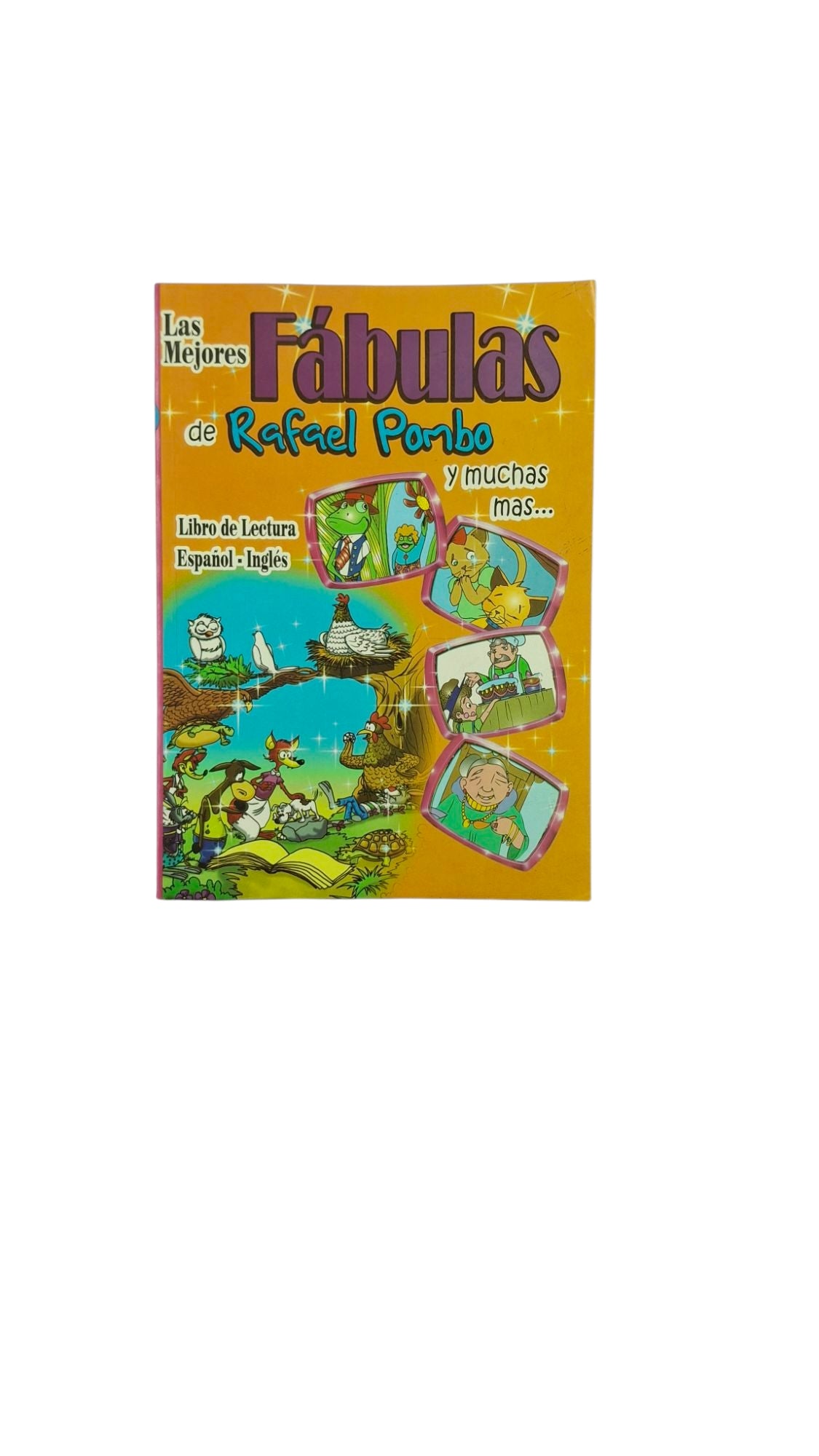 Las mejores fábulas de Rafael Pombo ,libro de lectura español -inglés