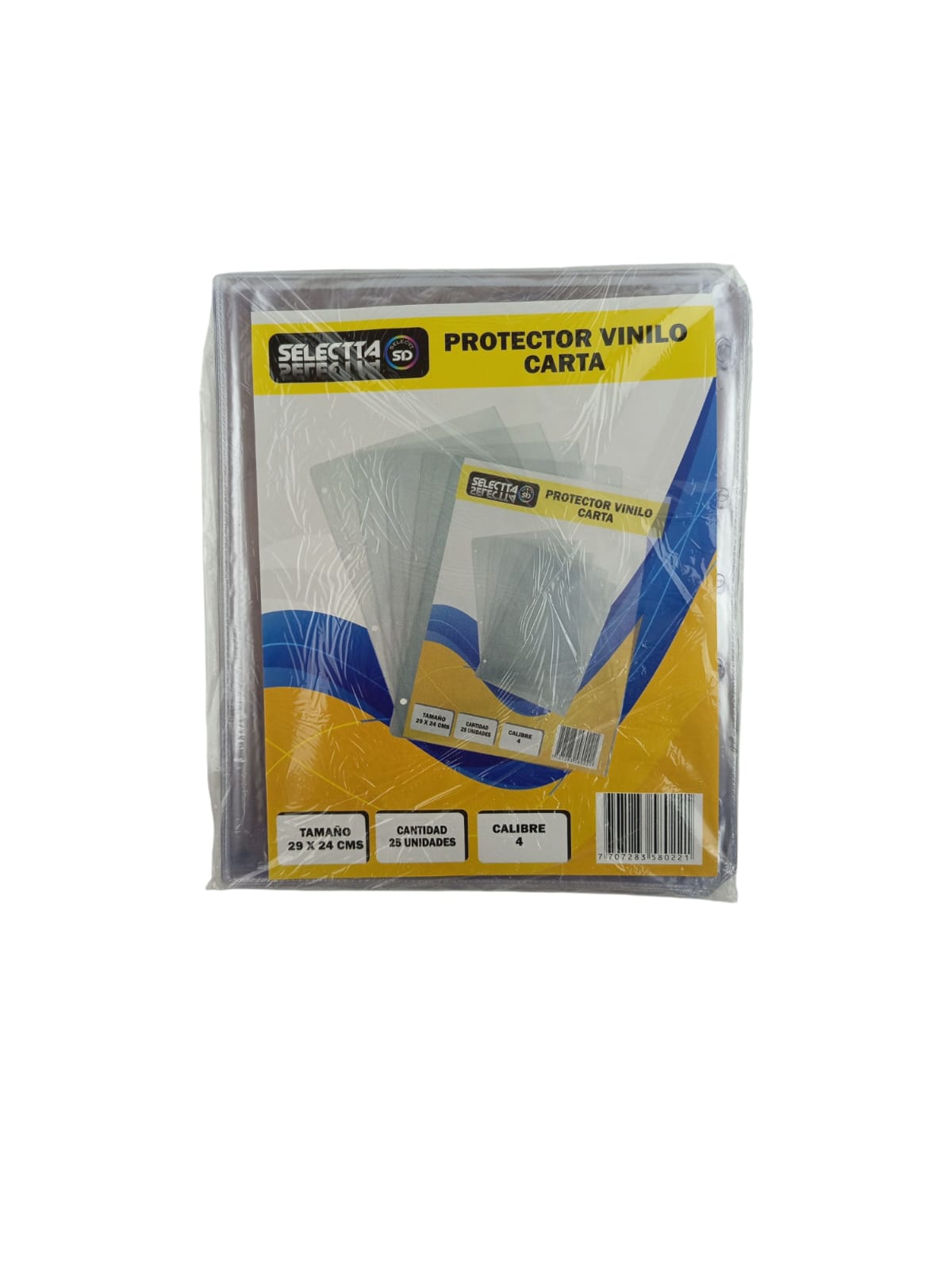 Protector vinilo carta x 25 unid tamaño 29x24 cms