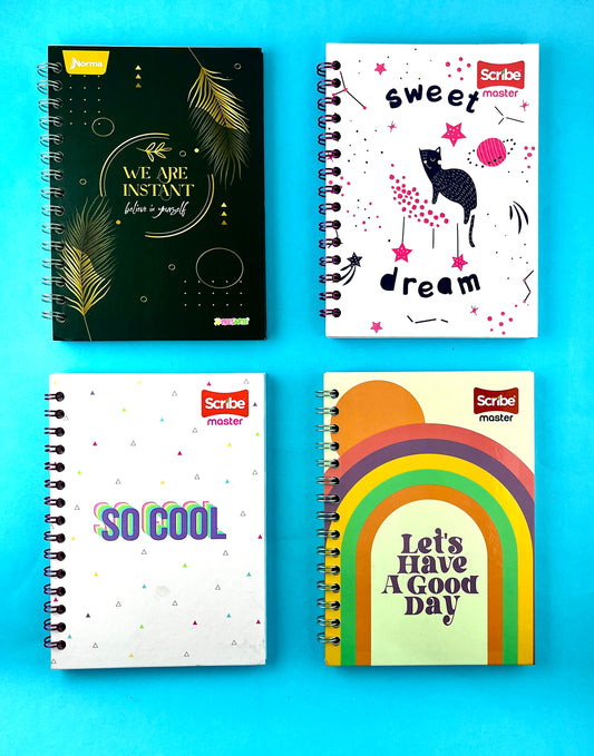 Cuaderno argollado pequeño 85 Cuadriculado Pasta dura Mujer