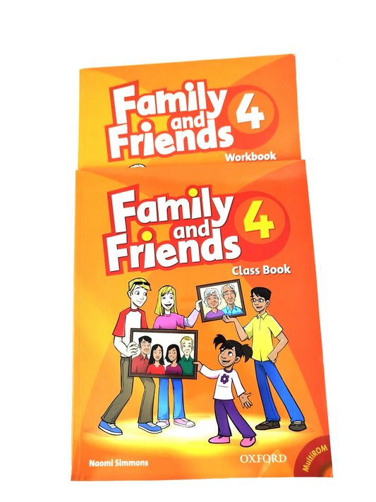 Family and friends 4 class book + workbook paquete