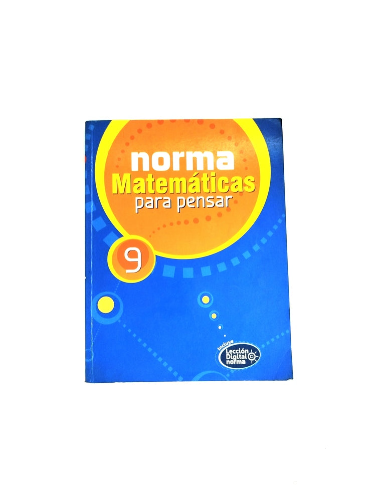 Norma matemáticas para pensar 9