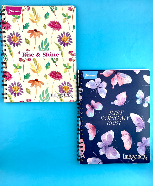 Cuaderno argollado grande 105 cuadriculado económico Mujer