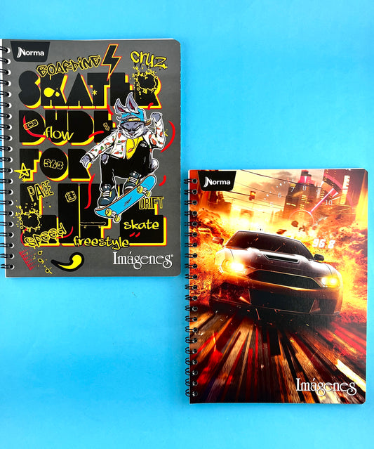 Cuaderno argollado grande 105 cuadriculado económico Hombre