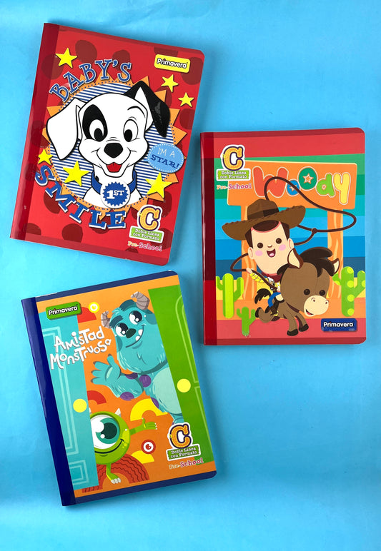 Mi primer cuaderno cosido 100 hojas C Rengloncitos Niño