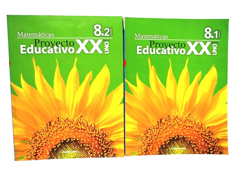 Proyecto educativo siglo  XXI matemáticas 8 dos tomos