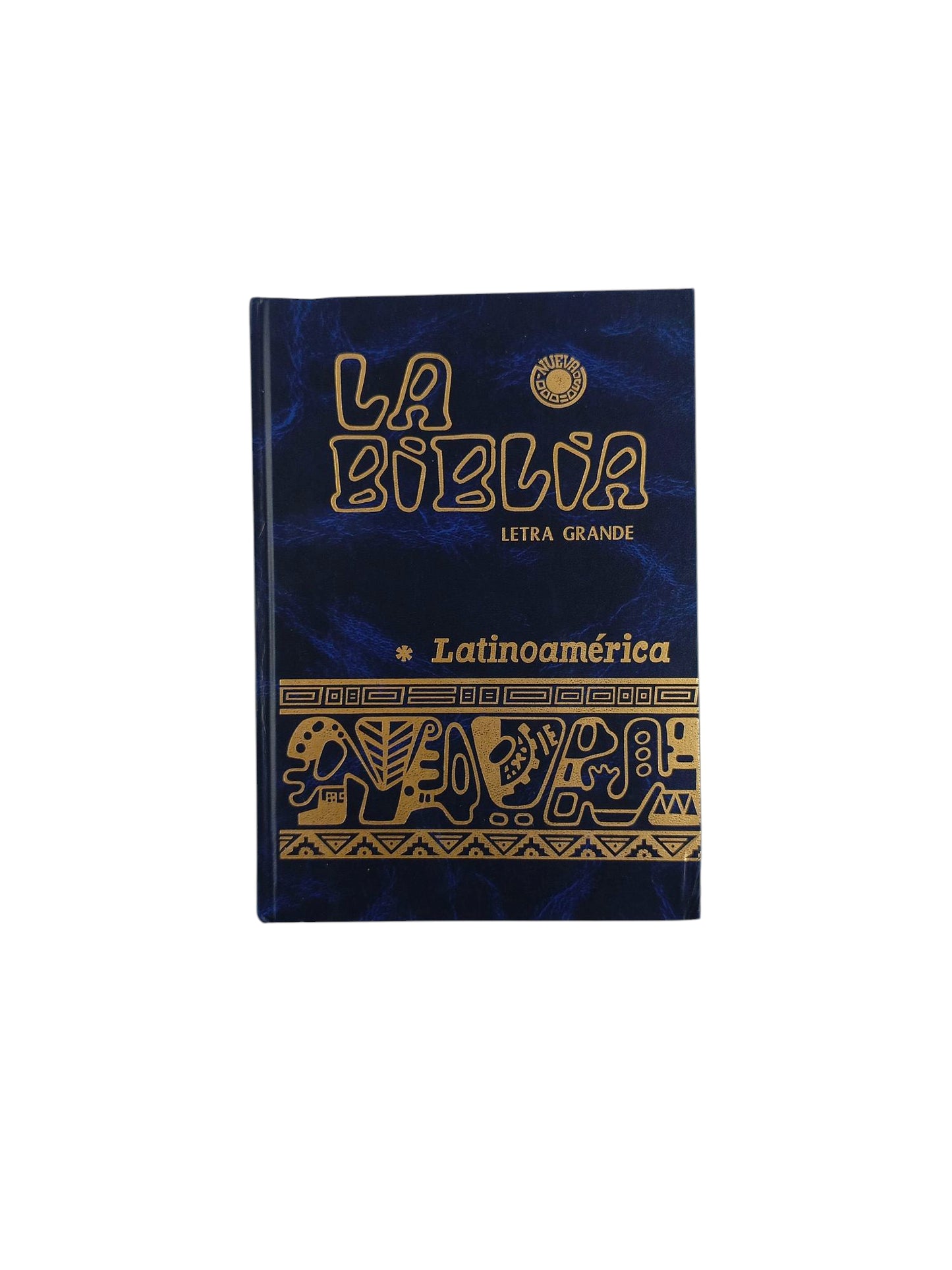 Biblia Latinoamericana Letra Grande Tapa Dura Azul by varios Autores