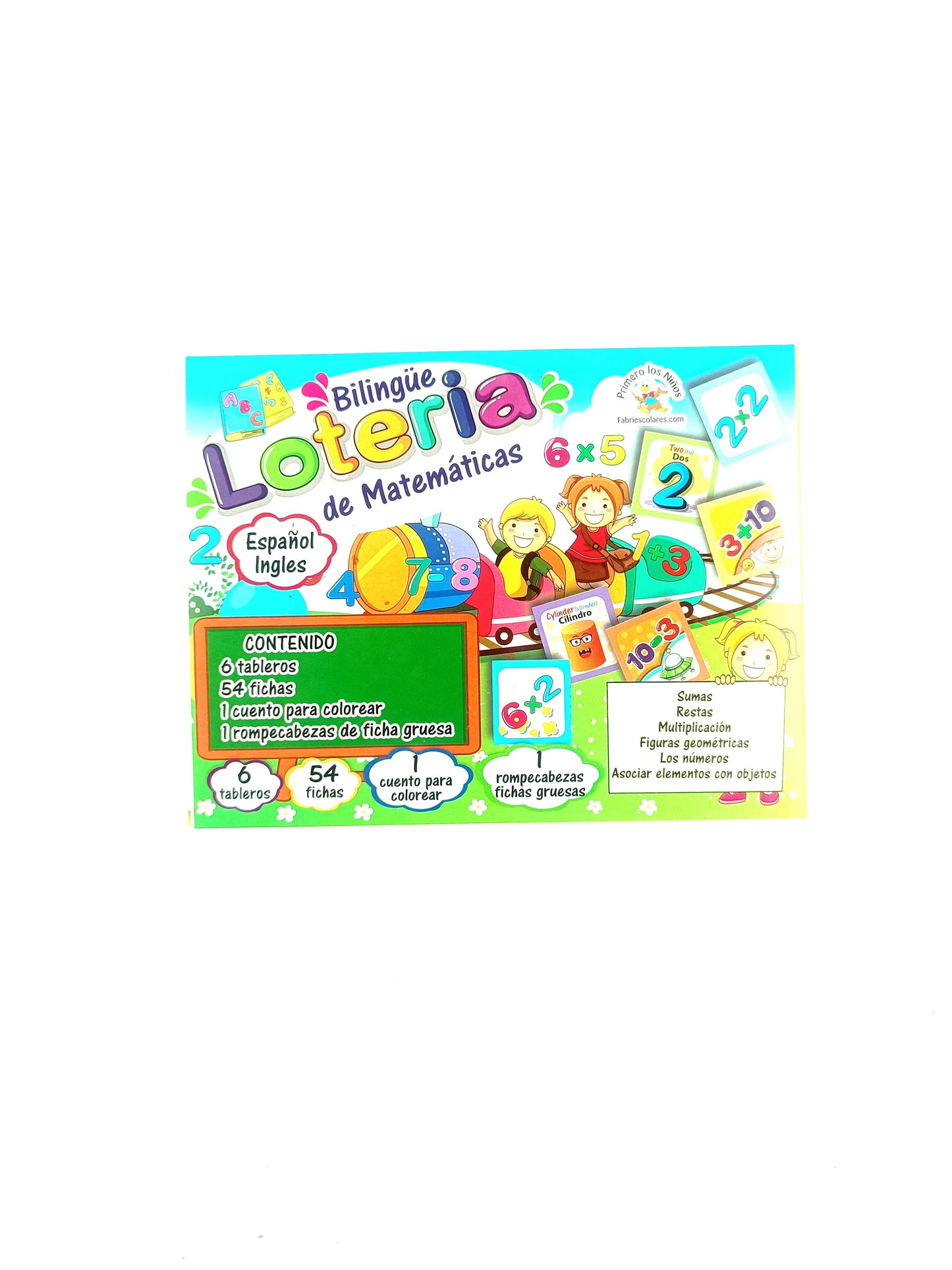 Lotería bilingüe de matemáticas