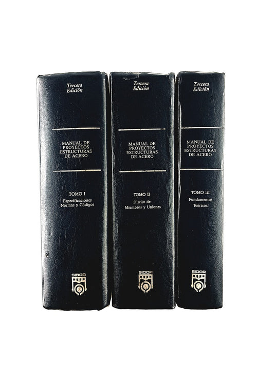 Manual de proyectos estructuras de acero tercera edición 3 tomos