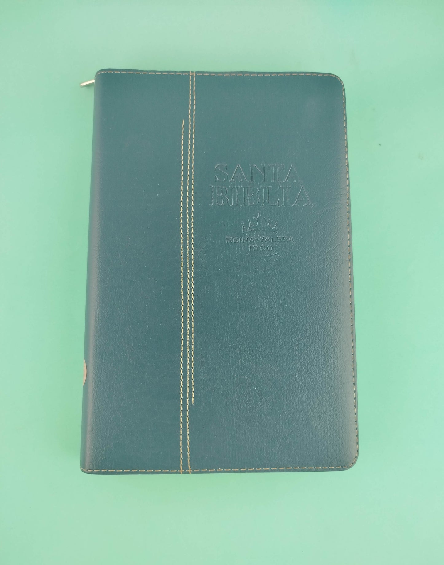 Biblia rvr 1960 letra grande estuche azul