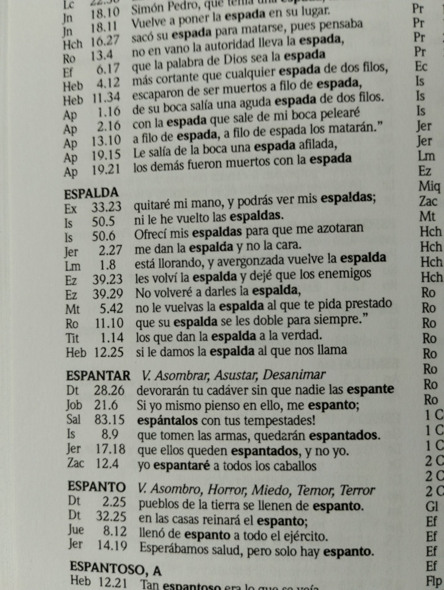 Concordancia Dios habla hoy