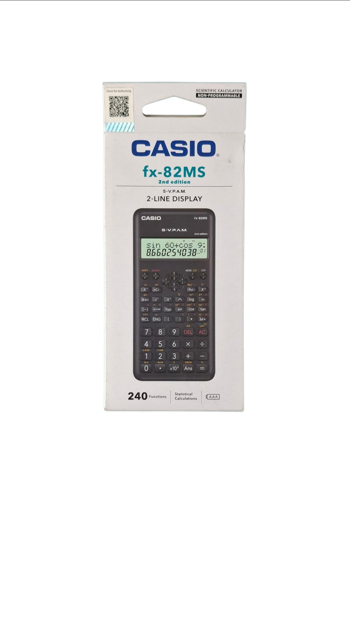 Calculadora Casio Fx 82ms Calculadora Super Cientifica 2nd Edition