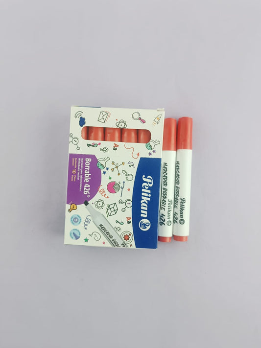 Marcador Pelikan 426 borrable rojo x 10