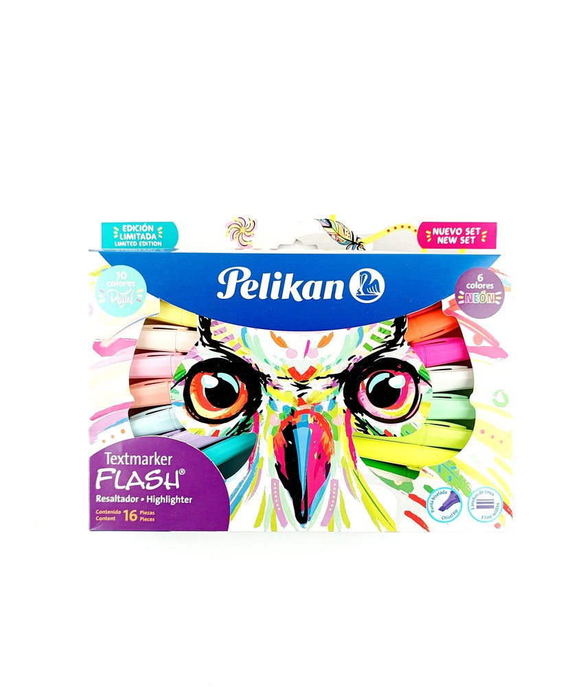 Resaltador textmarker flash buho x 16 piezas