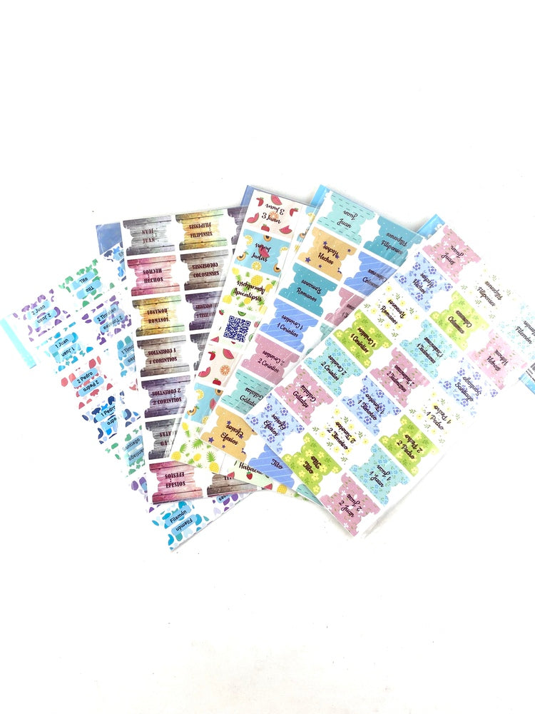 Adhesivos/Índice para biblia colores surtidos