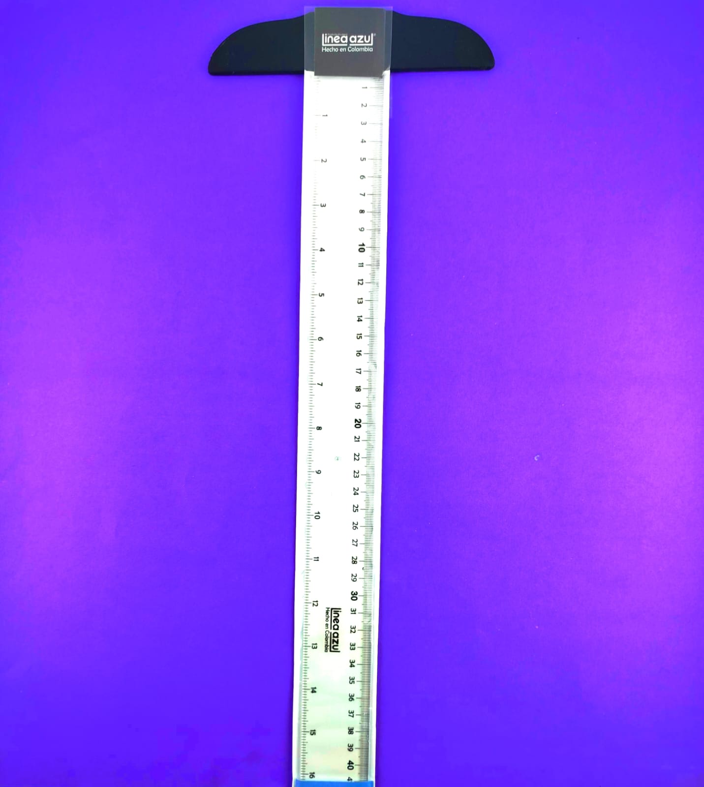 Regla T línea azul 50cm