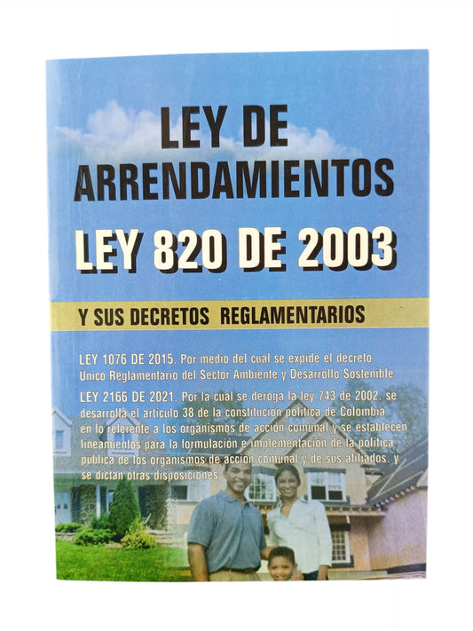 Ley de arrendamientos ley 820 de 2003