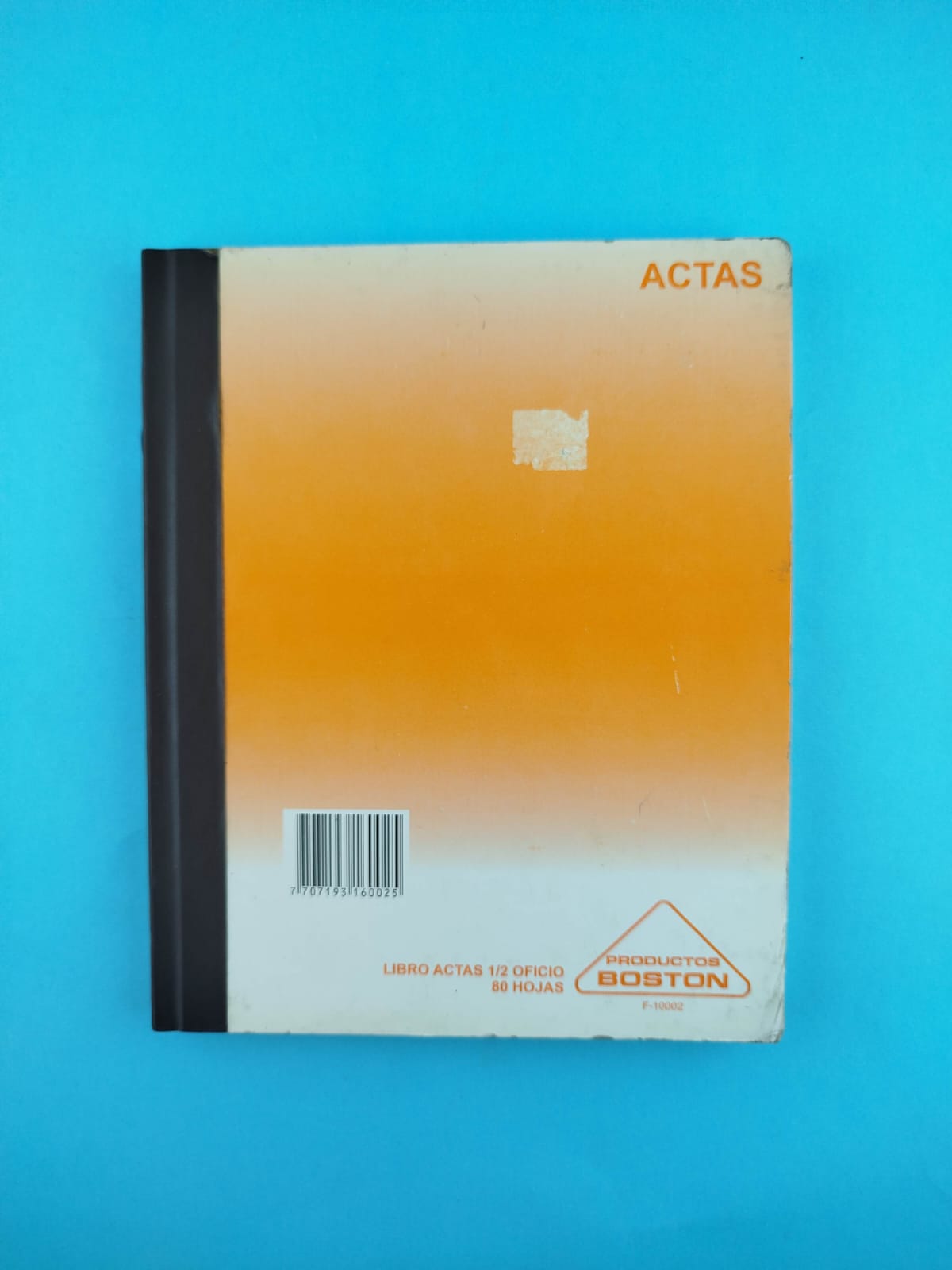 Libro de actas 1/2 oficio Boston