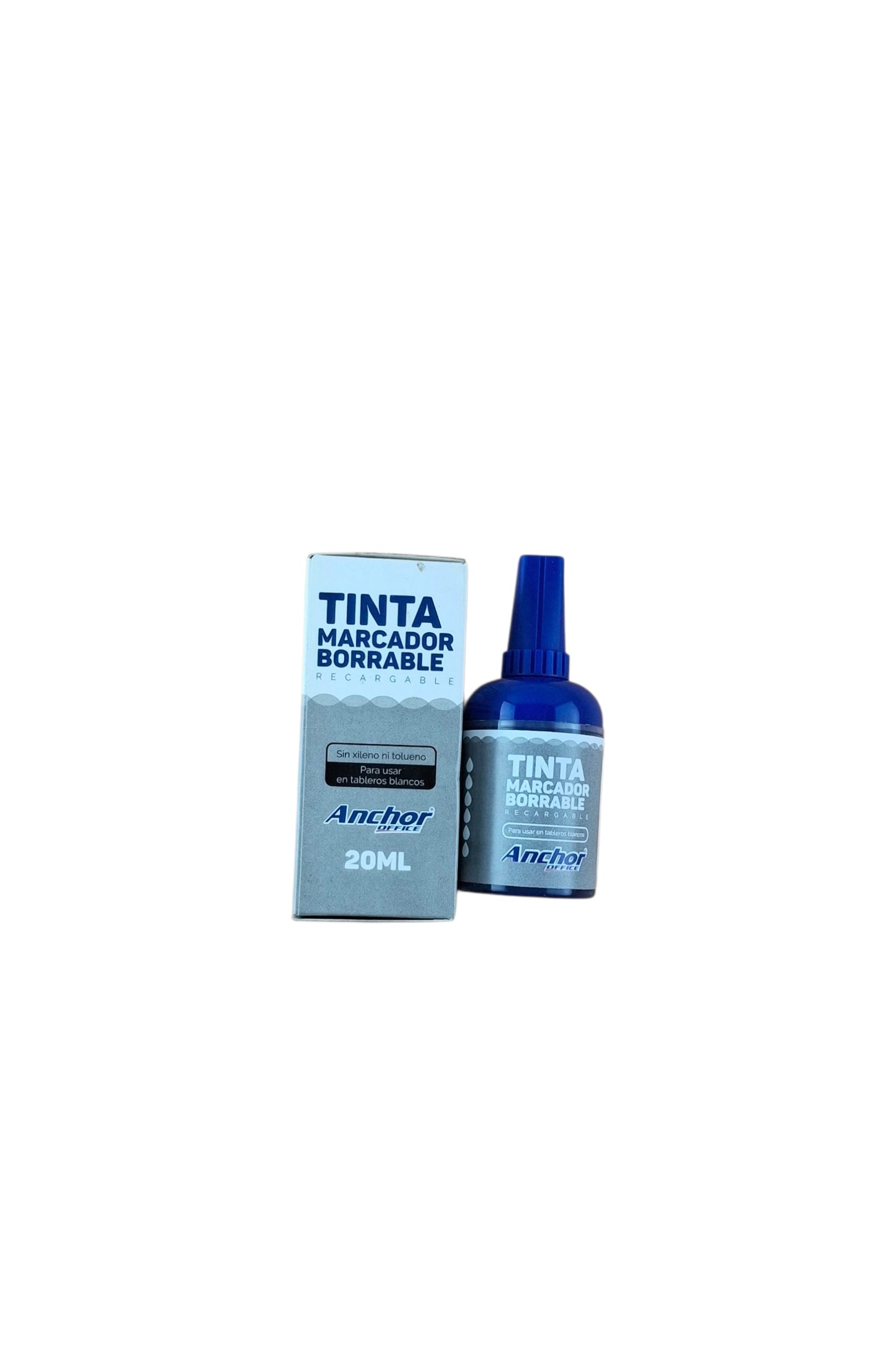 Tinta marcador borrable recargable azul 20 ml