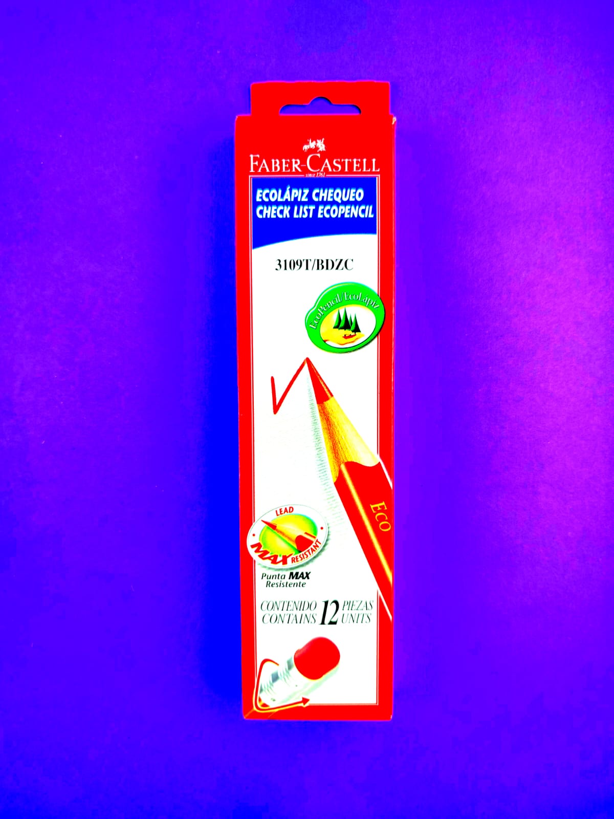 Caja de 12 eco lápices chequeo faber castell by Faber Castell