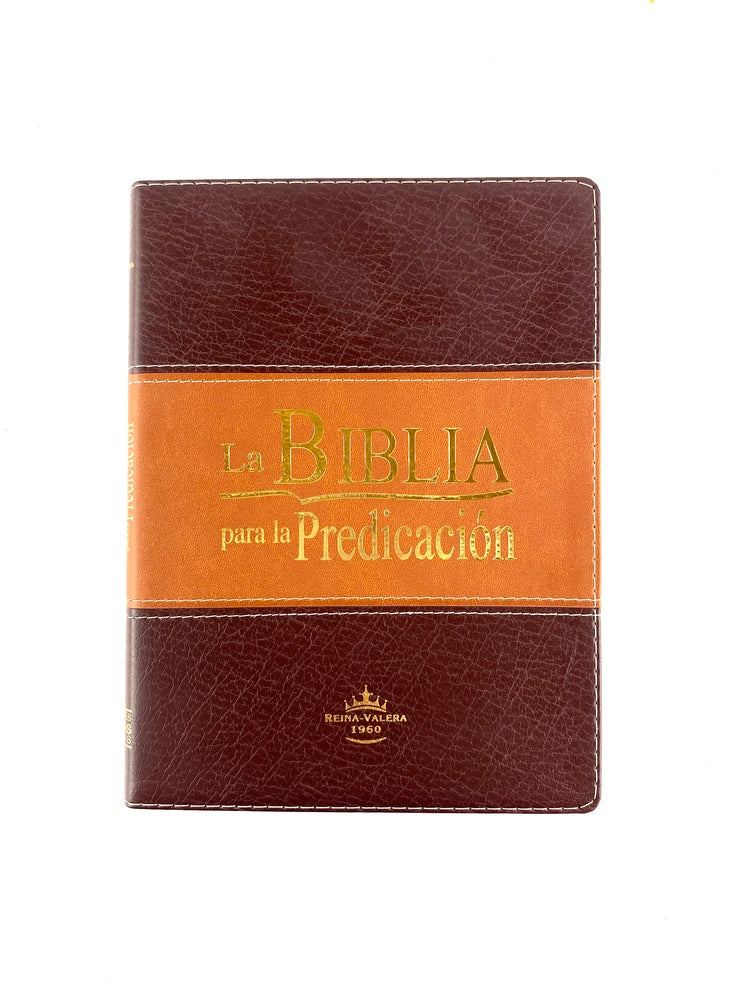 Biblia para la predicación marrón con índice by Reina Valera 1960