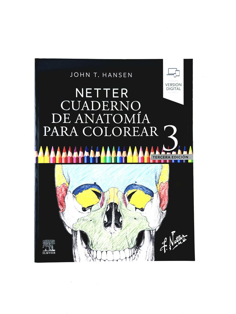 Netter cuaderno de anatomía para colorear 3 edición