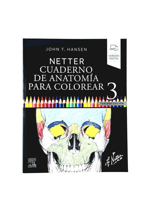Netter cuaderno de anatomía para colorear 3 edición