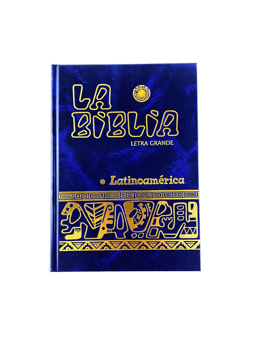 Biblia Latinoamérica Letra Grande Tapa Dura Verde Azul Vinotinto