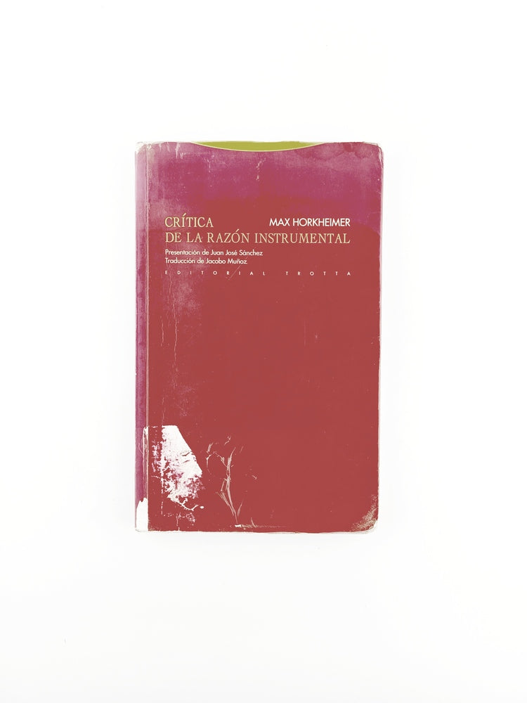 Crítica de la razón instrumental