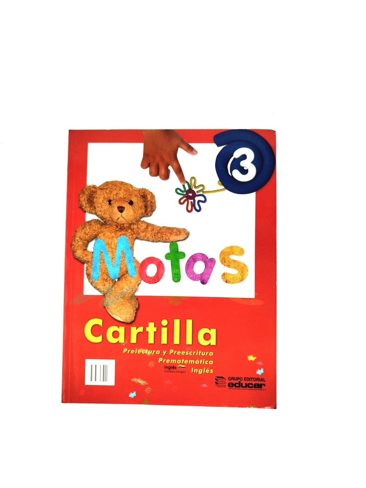 Motas 3 cartilla prelectura y preescritura prematemáticas inglés.