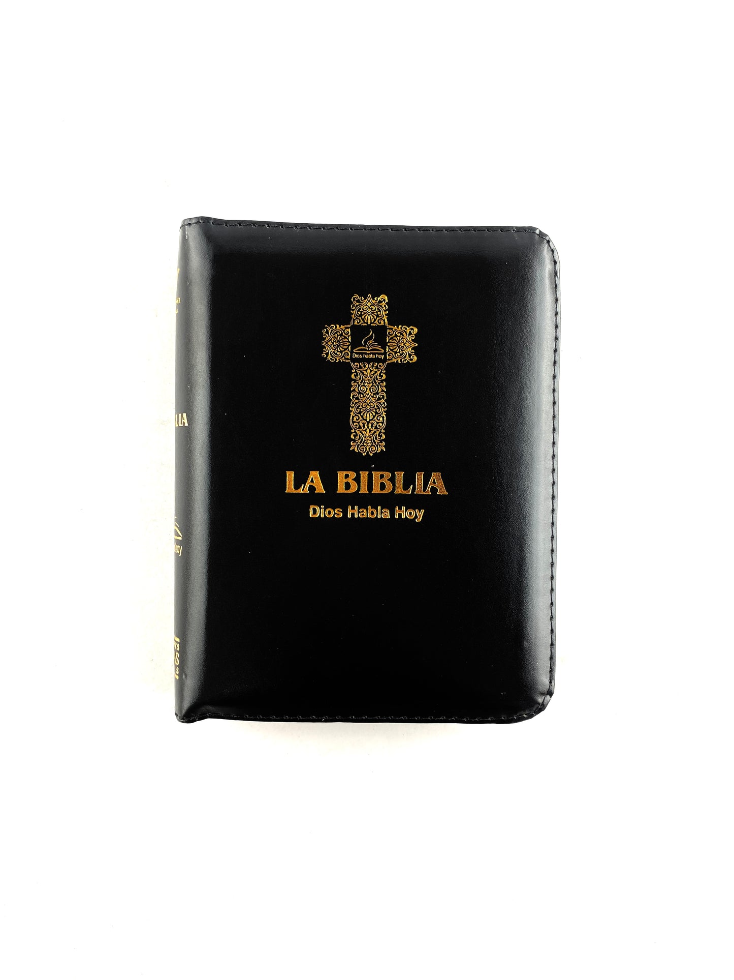 Biblia Dios habla hoy pequeña con cierre negra