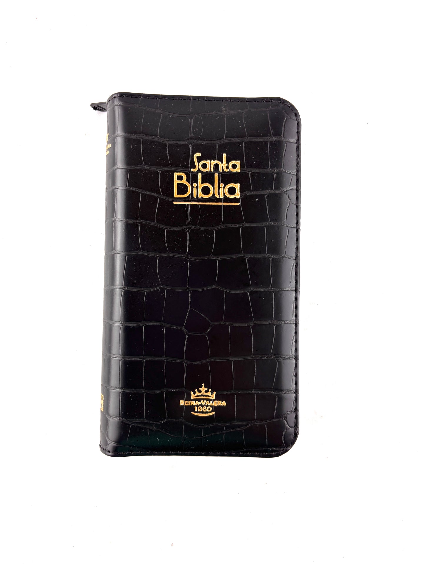 Biblia tipo chequera rvr 1960 con cierre e índice negro by Reina Valera 1960