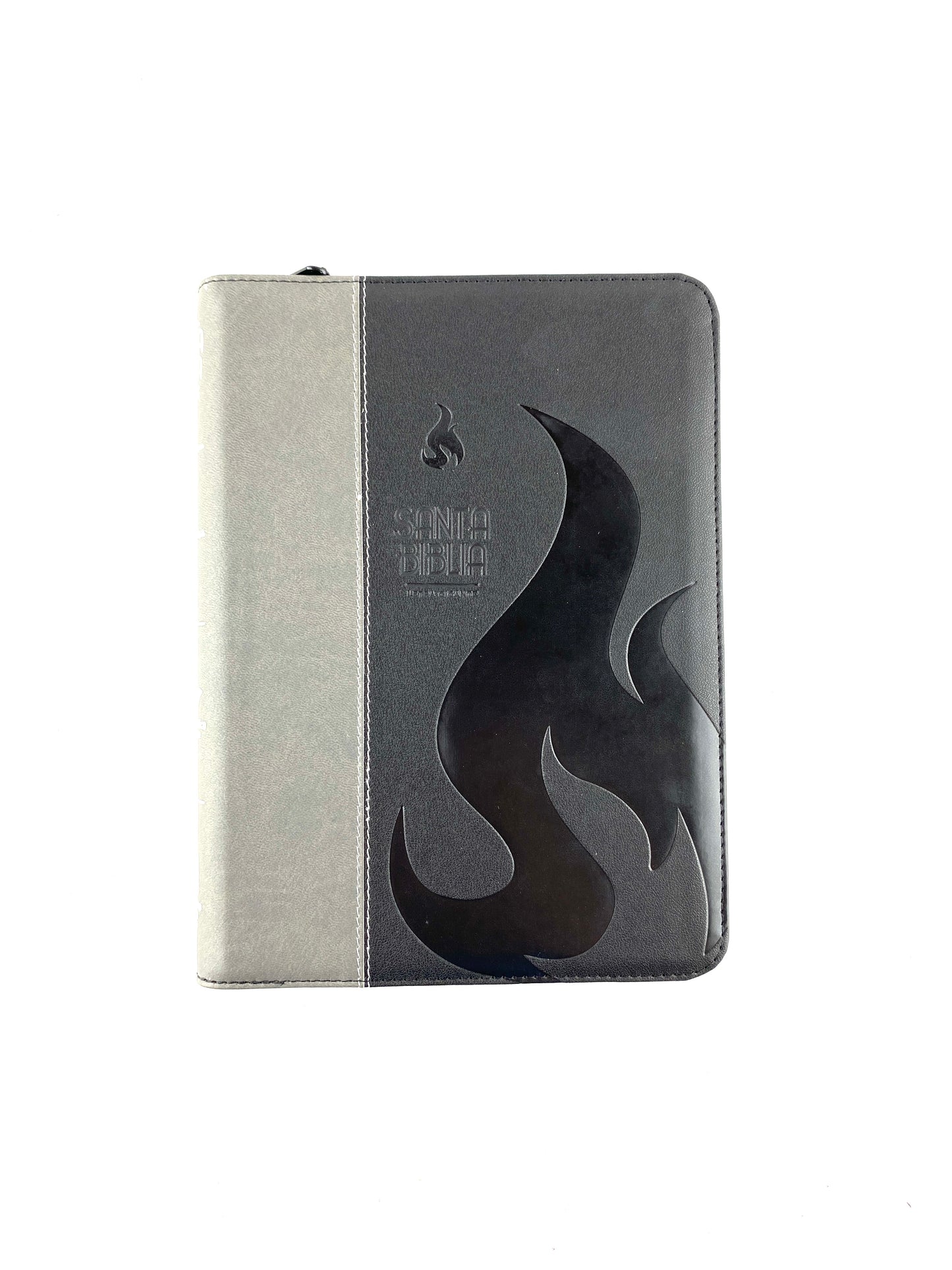 Biblia letra gigante negra gris con índice