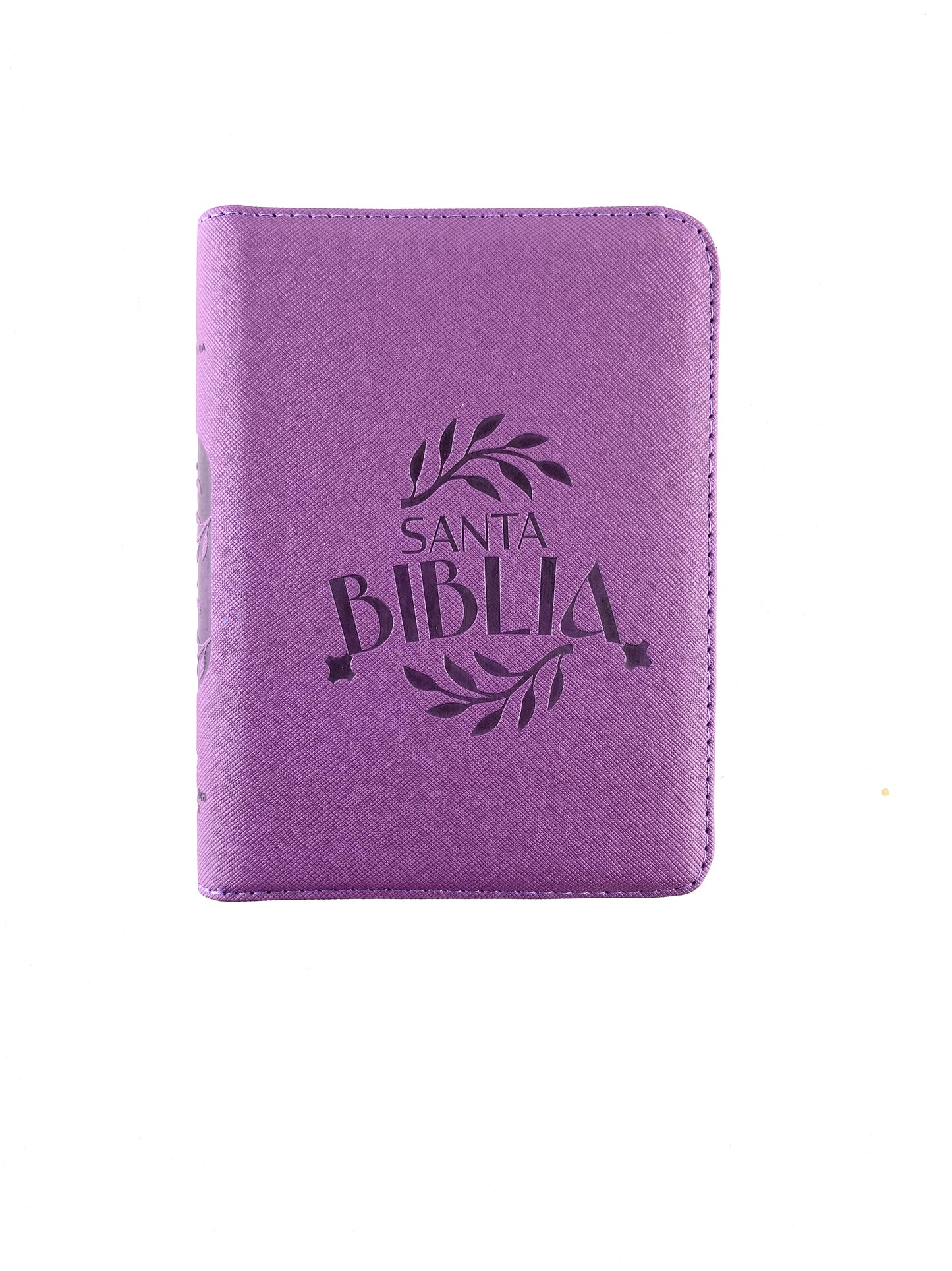 BIiblia rvr 60 morada borde blanco mediana