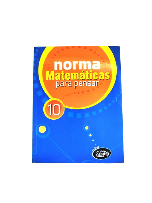 Norma matemáticas para pensar 10