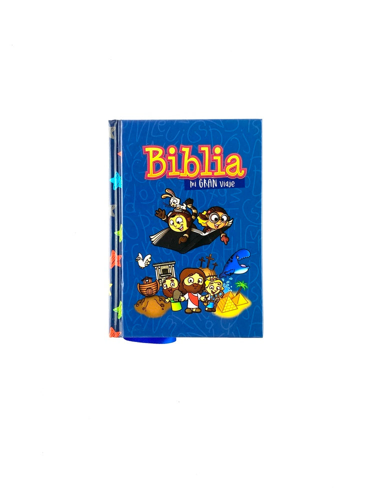 Biblia mi gran viaje rvr 1960 azul tapa dura