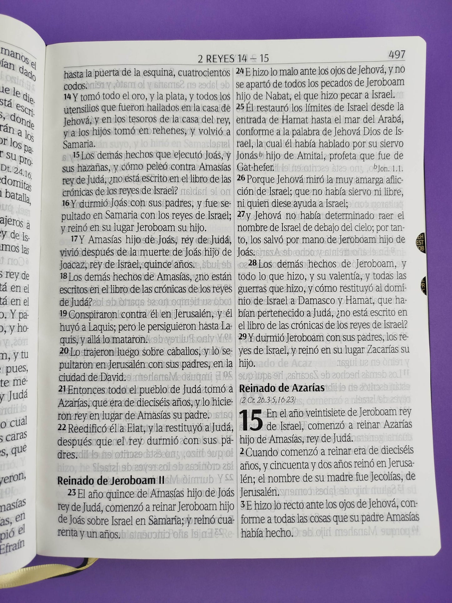 Biblia letra súper gigante RVR 1960 índice / negra