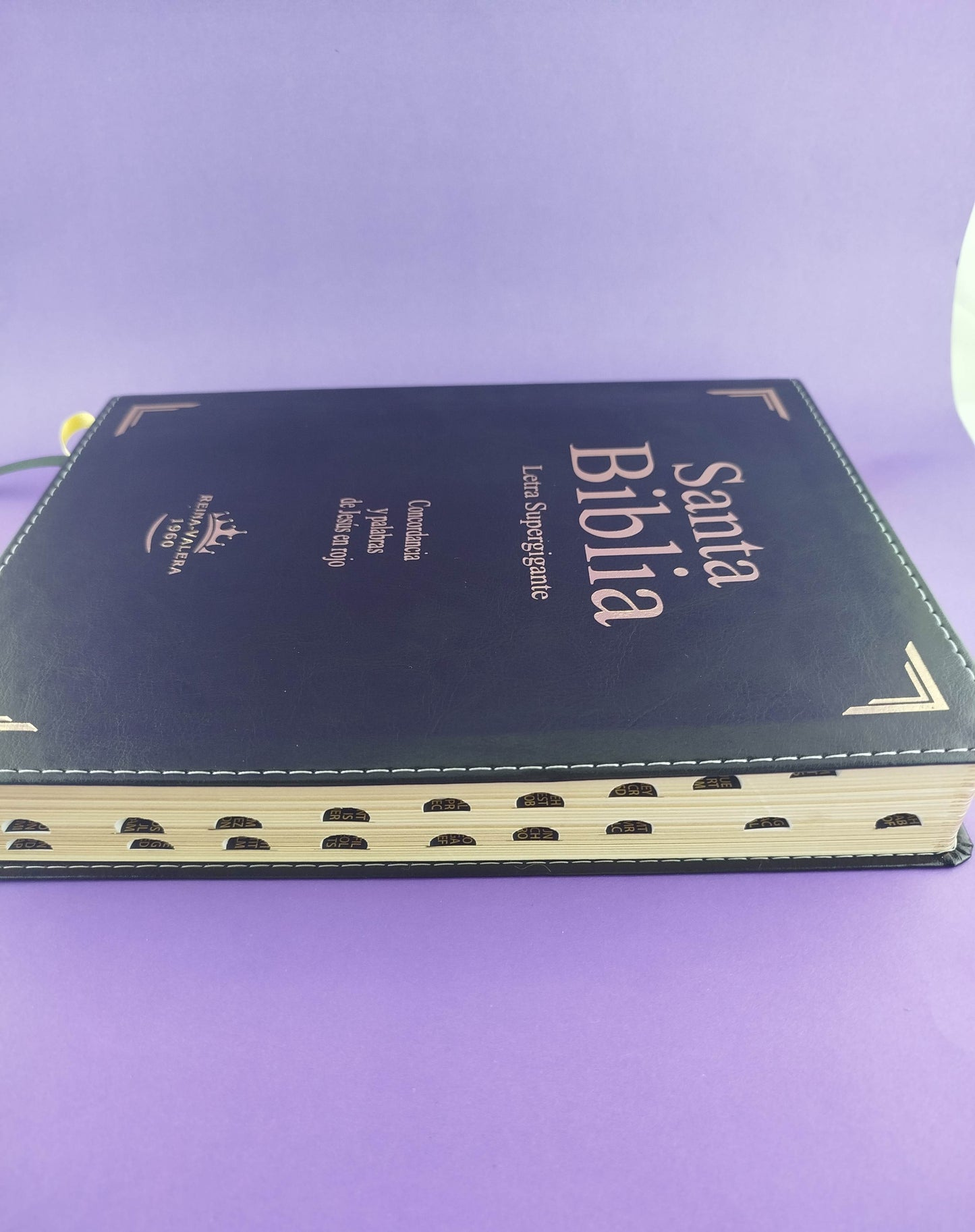 Biblia letra súper gigante RVR 1960 índice / negra