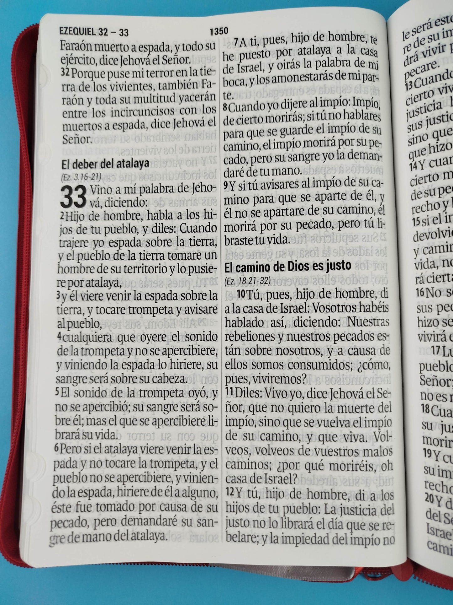 Biblia reina valera 1960 letra súper gigante roja con índice