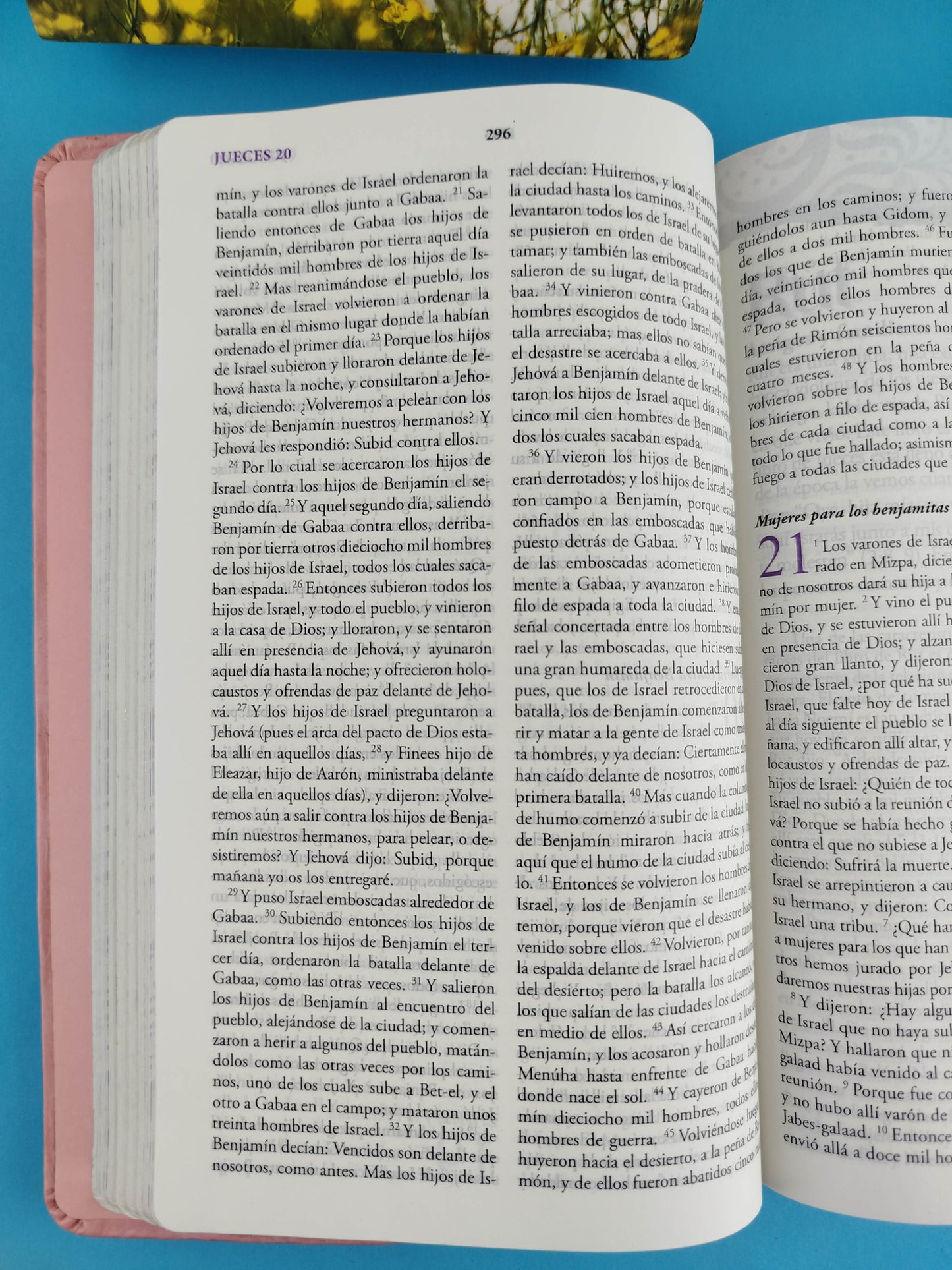 Biblia mujer de hoy RVR 60 rosada canto plateado