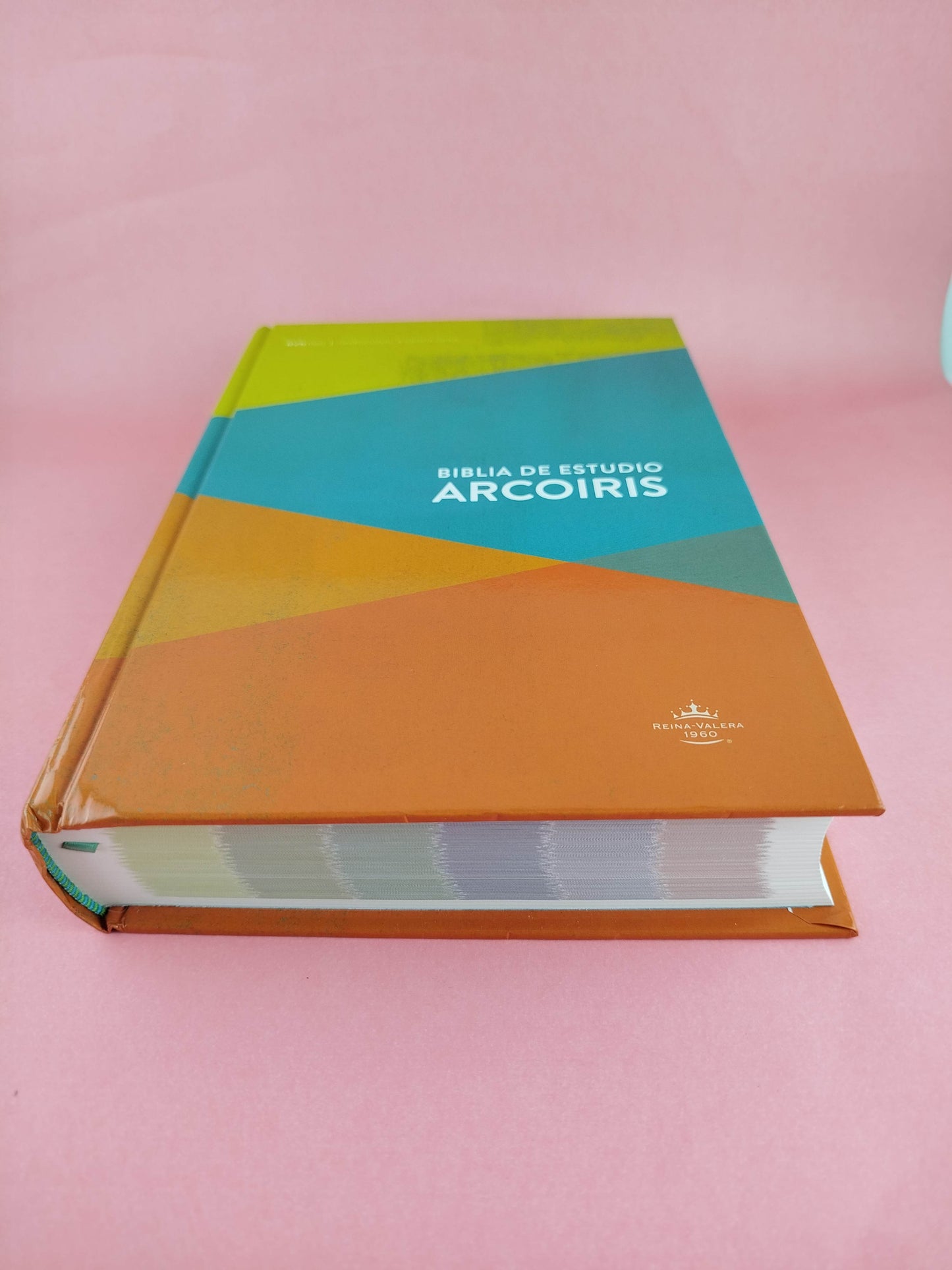 Biblia De Estudio Arco Iris Pasta Dura Multicolor