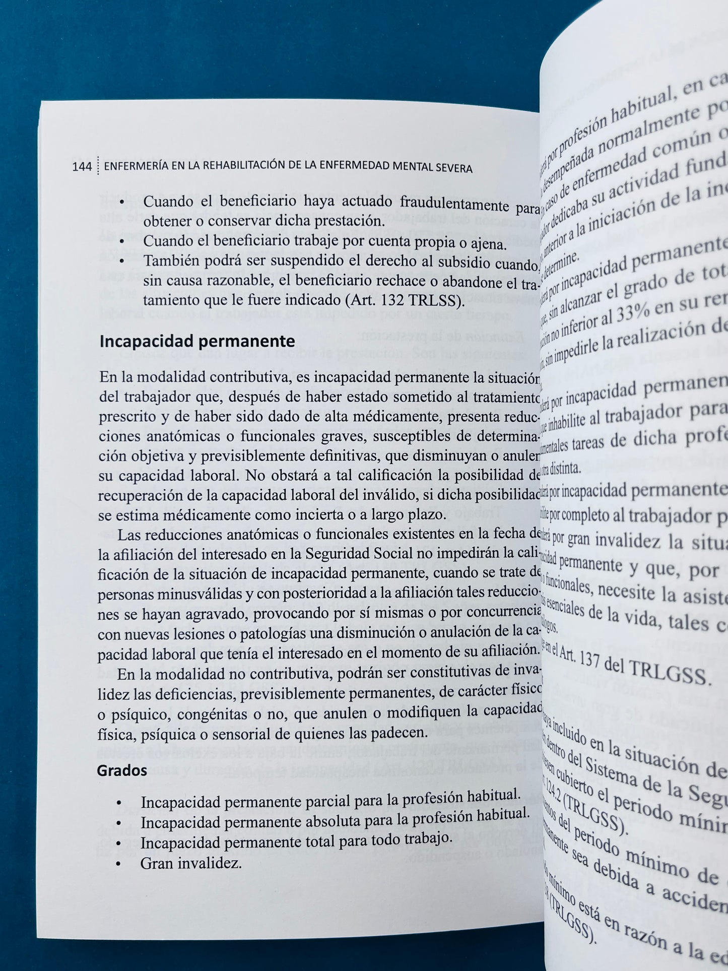 Enfermería en la rehabilitación de la enfermedad mental severa cuidados, atención y aspectos jurídicos