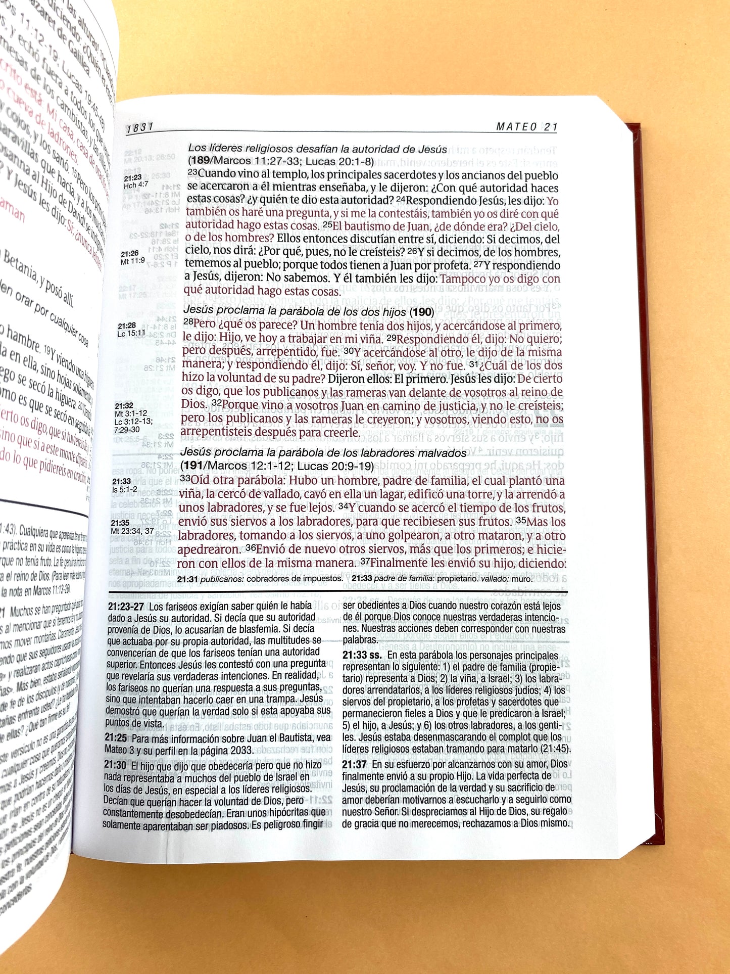 Biblia De Estudio Letra Grande Diario Vivir Pasta Dura