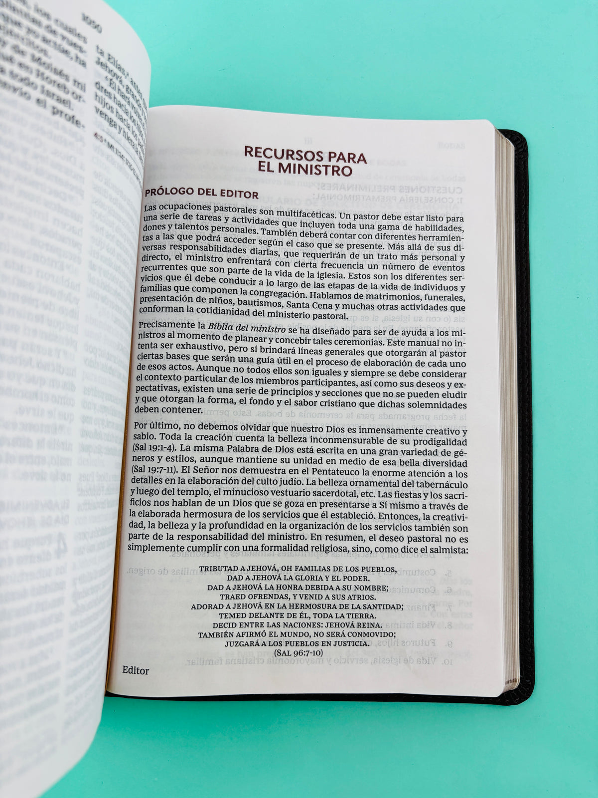 Biblia del ministro rvr1960 letra gigante café by Reina Valera 1960