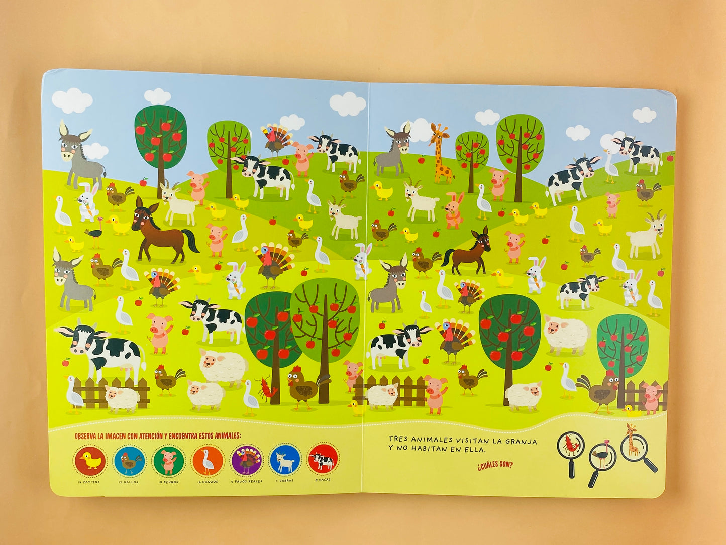 Busca y encuentra animales de la granja