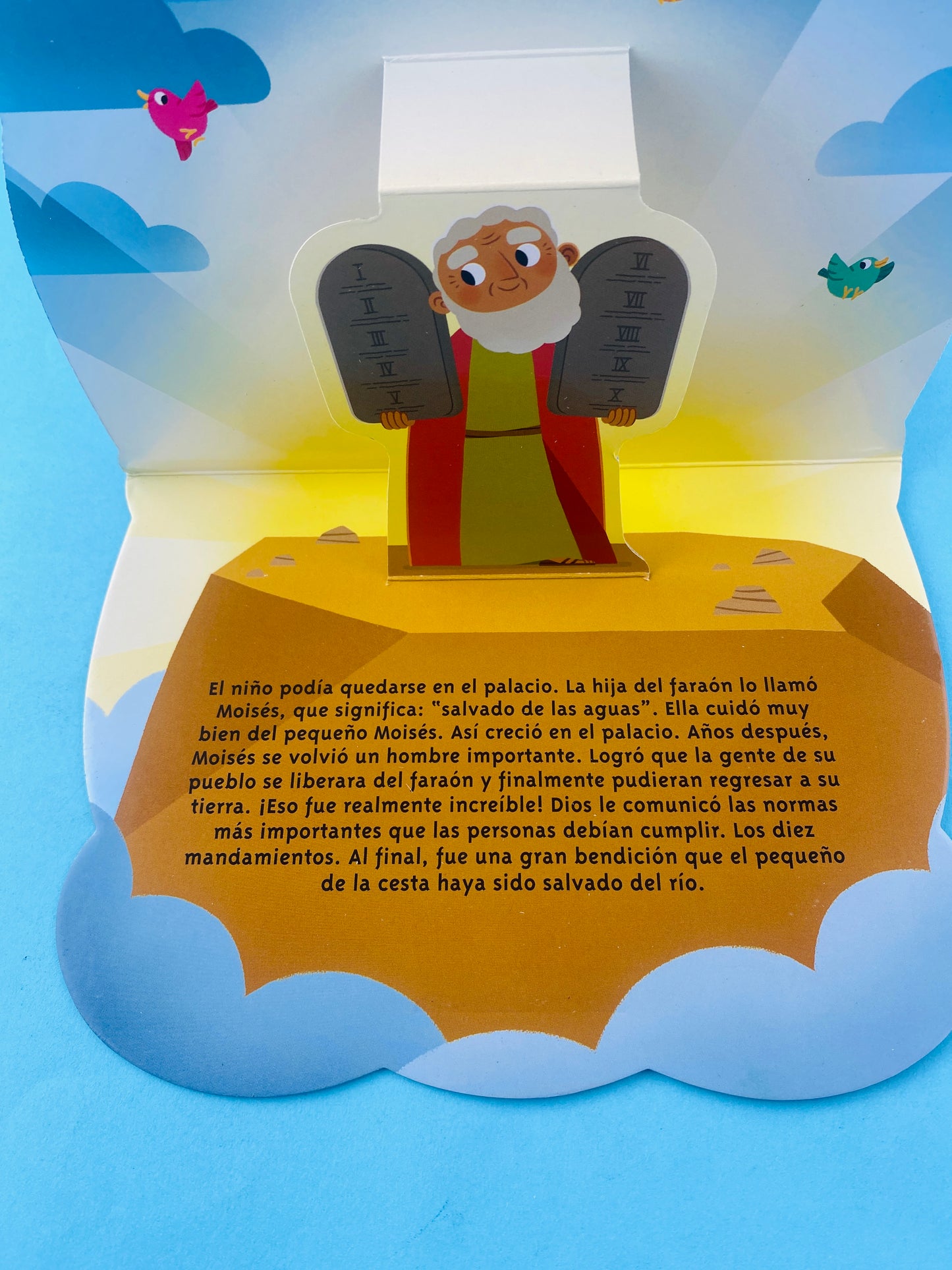 La historia de moisés libro pop-up ilustrado