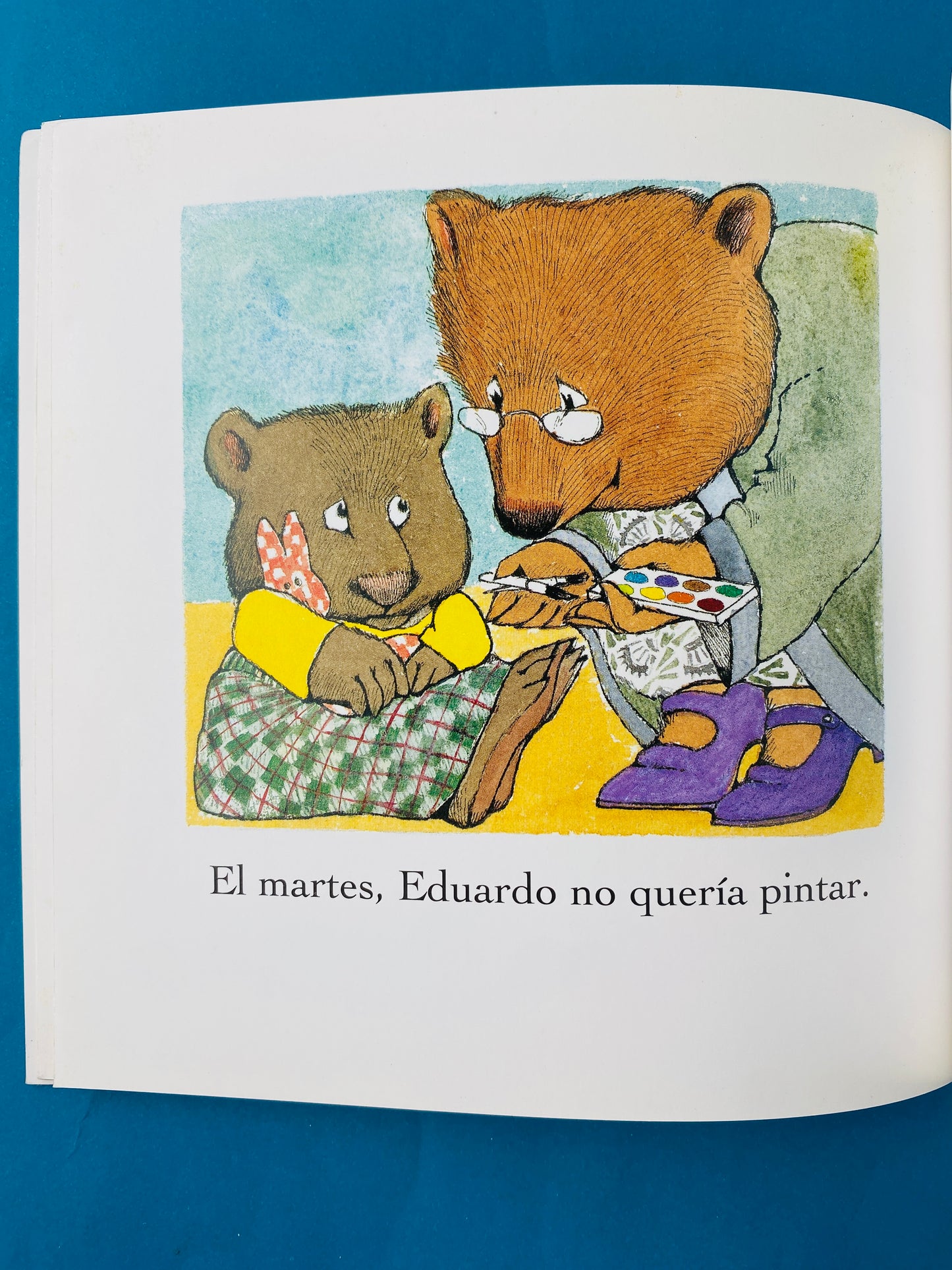 Eduardo el primer dia de colegio