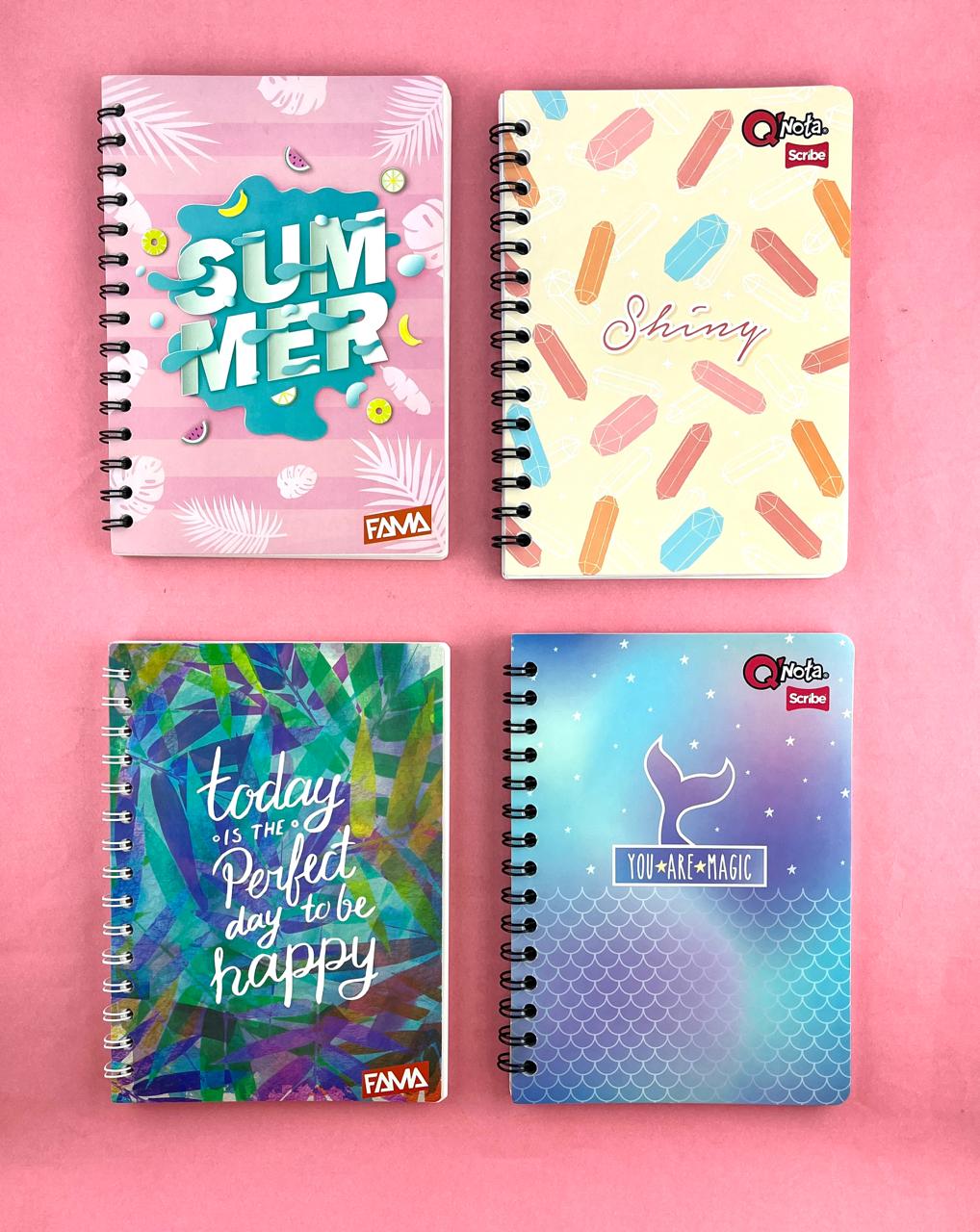 Cuaderno argollado pequeño 85 cuadriculado económico Mujer