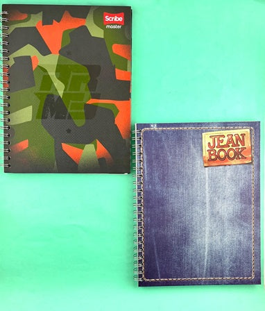 Cuaderno argollado grande 105 Línea corriente pasta dura hombre