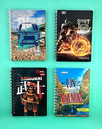Cuaderno argollado pequeño 85 cuadriculado económico Hombre